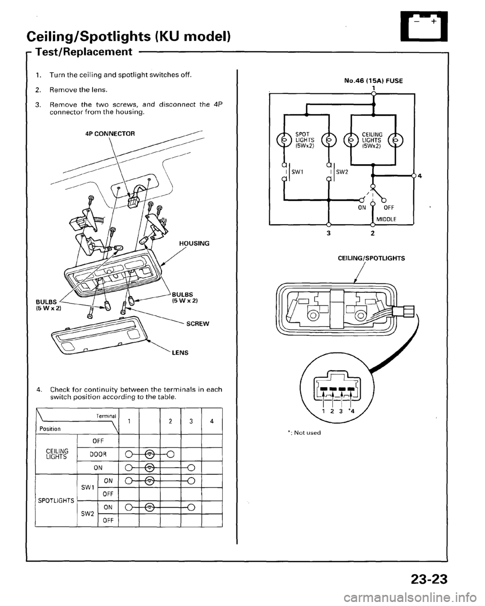 HONDA PRELUDE 1996  Service Repair Manual 