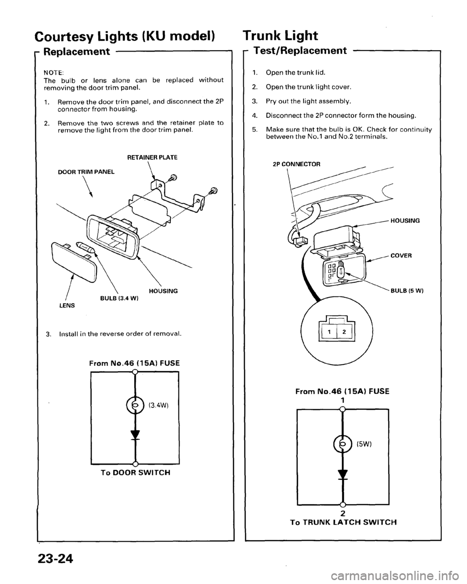 HONDA PRELUDE 1996  Service Repair Manual 
