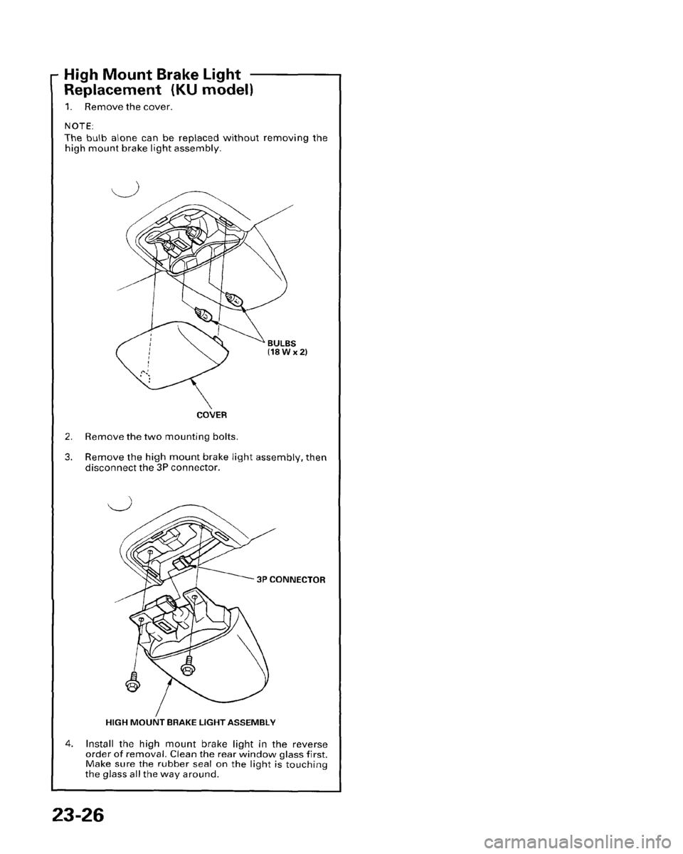 HONDA PRELUDE 1996  Service Repair Manual 