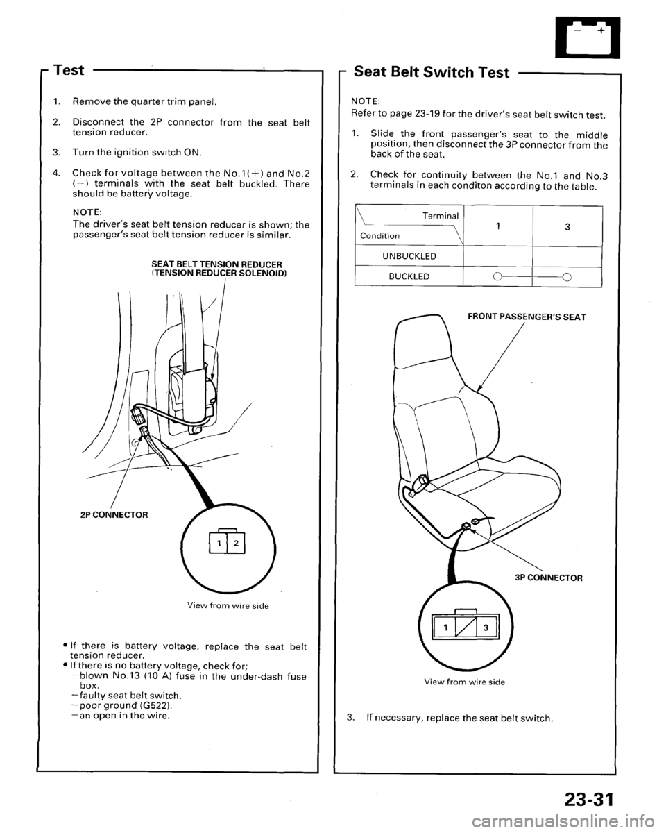 HONDA PRELUDE 1996  Service Repair Manual 