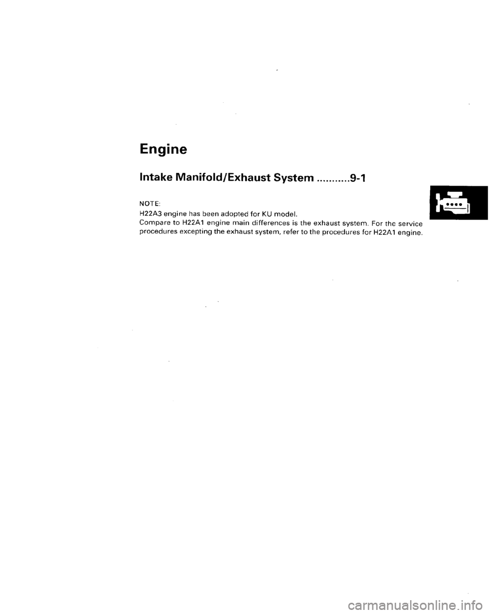 HONDA PRELUDE 1996 Service Workshop Manual HONDA PRELUDE 1996 Service Workshop Manual