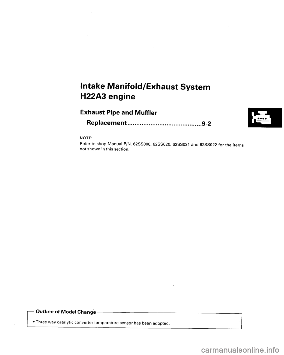 HONDA PRELUDE 1996 Service Workshop Manual HONDA PRELUDE 1996 Service Workshop Manual