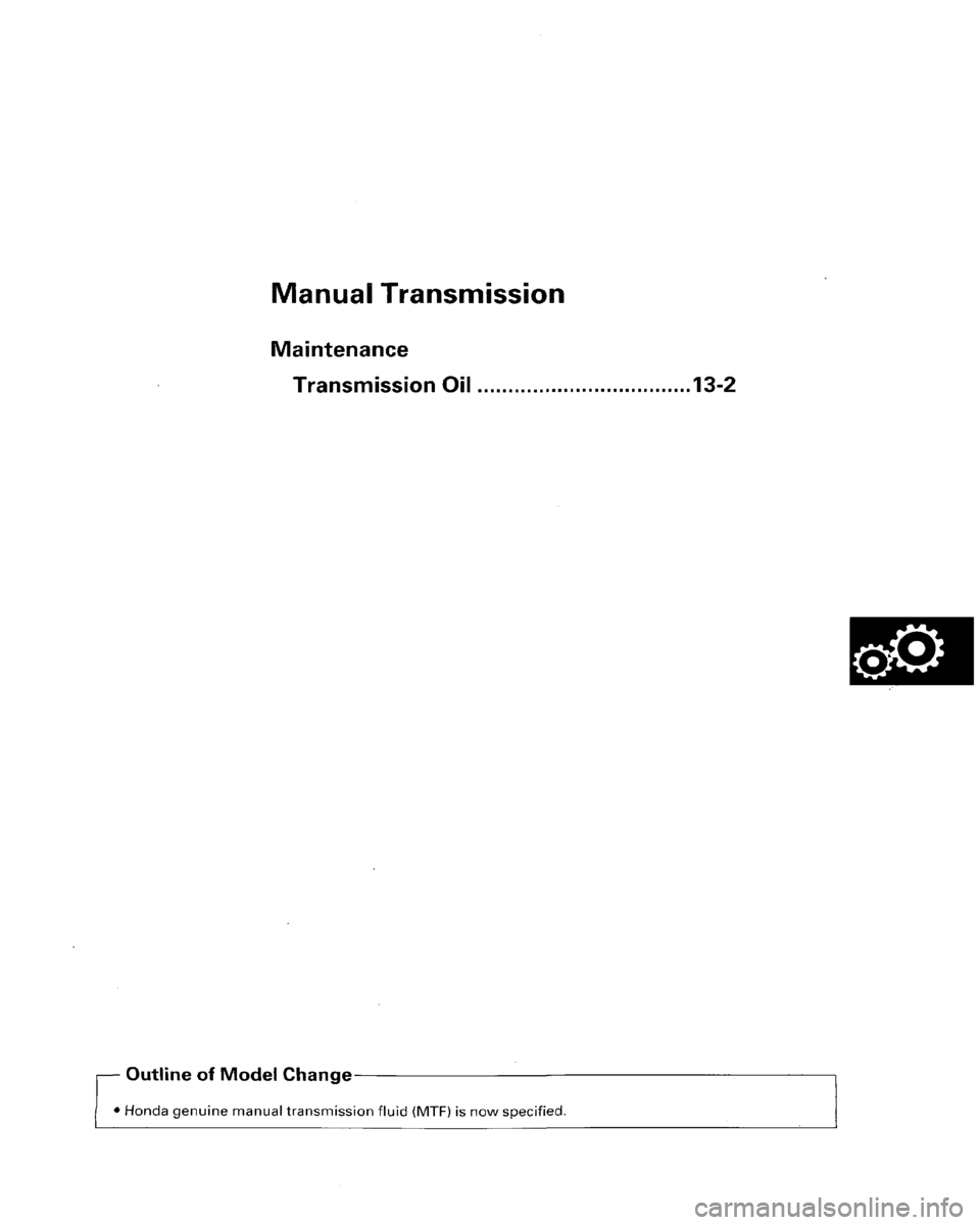 HONDA PRELUDE 1996 Service Workshop Manual HONDA PRELUDE 1996 Service Workshop Manual