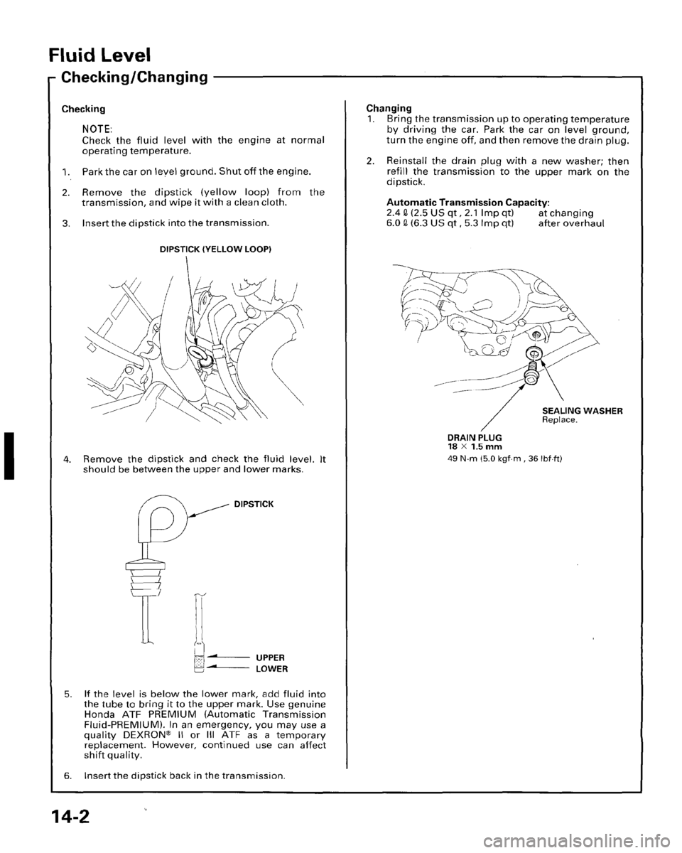 HONDA PRELUDE 1996  Service Manual PDF 