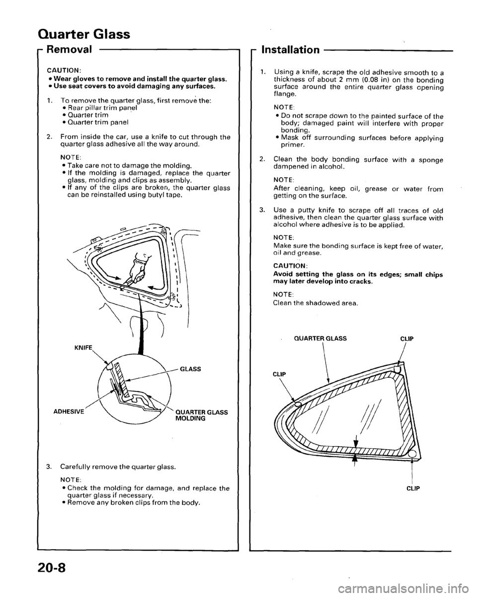 HONDA PRELUDE 1996  Service Manual PDF 