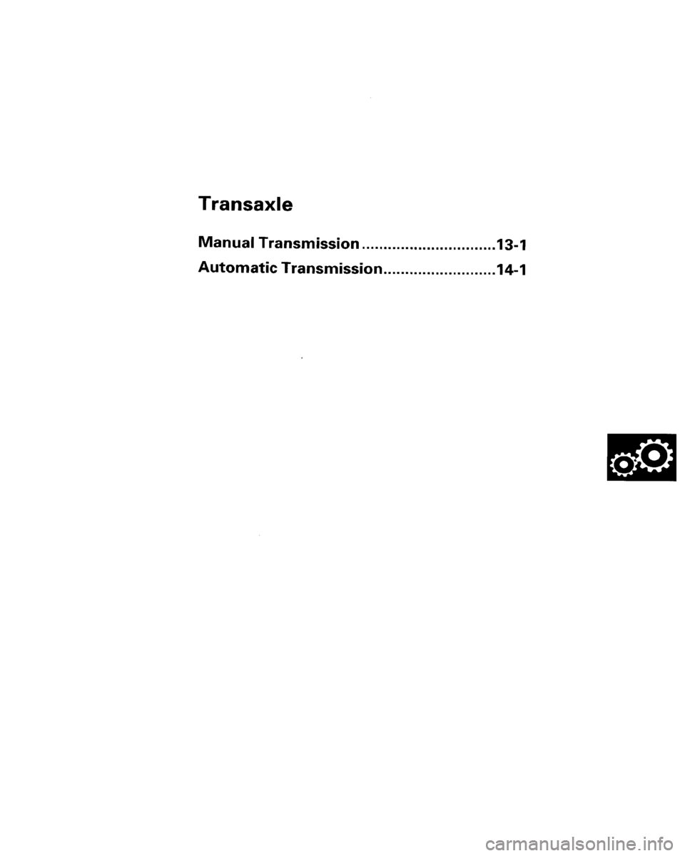 HONDA PRELUDE 1995  Service Workshop Manual 