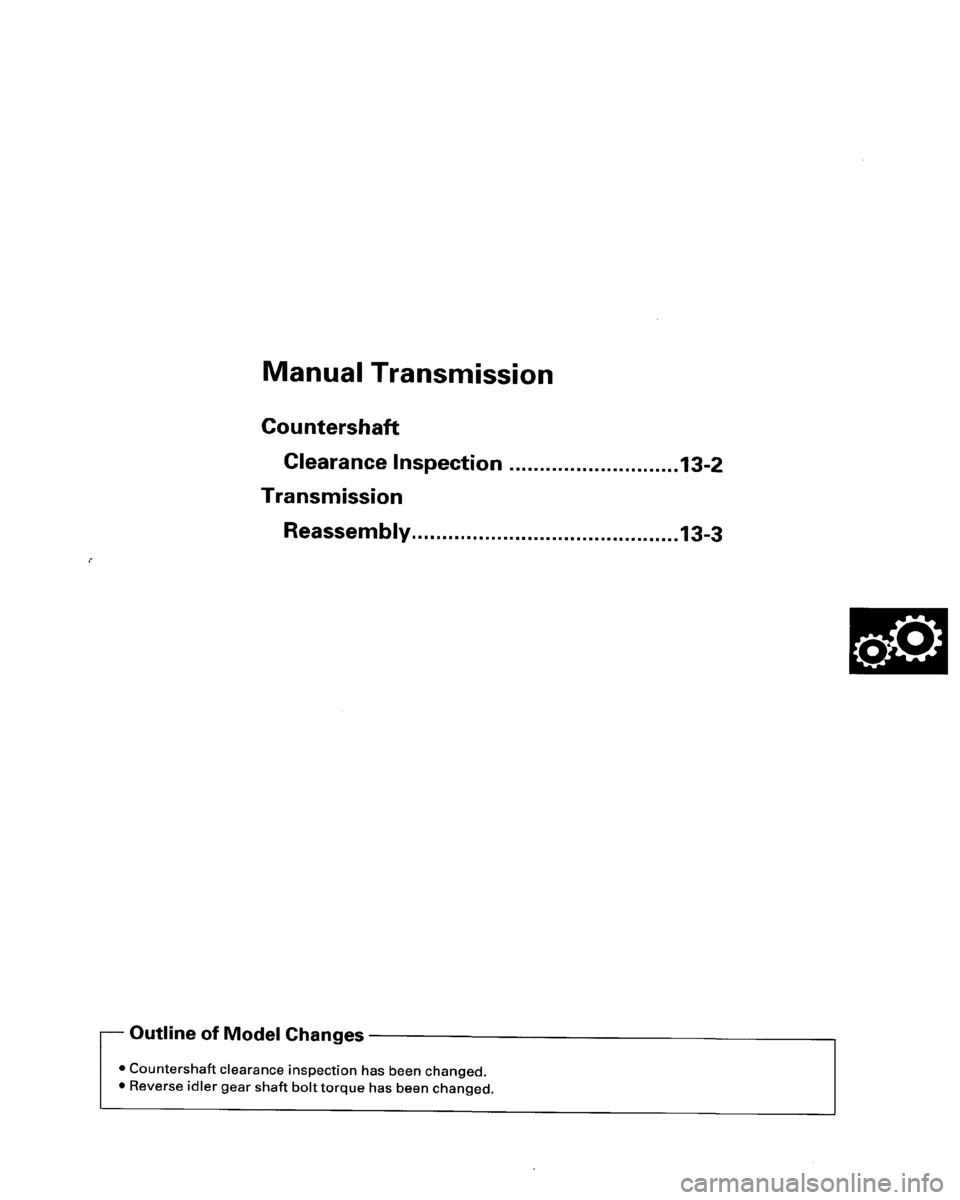 HONDA PRELUDE 1995  Service Workshop Manual 