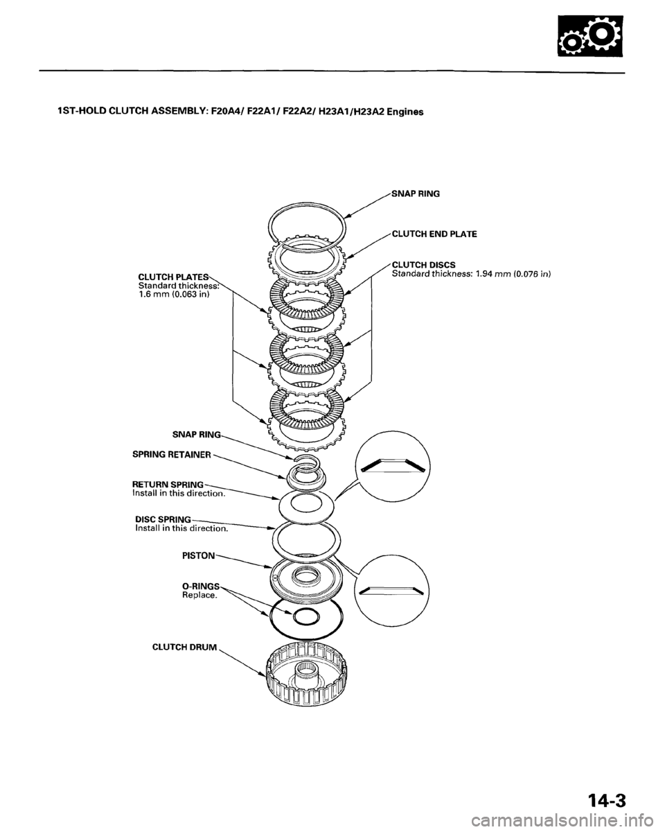 HONDA PRELUDE 1995  Service Workshop Manual 