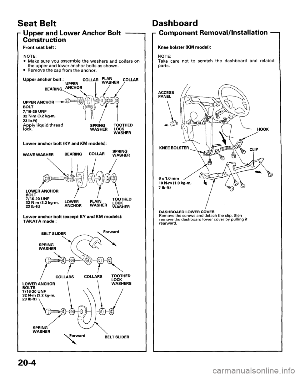 HONDA PRELUDE 1995  Service Manual PDF 