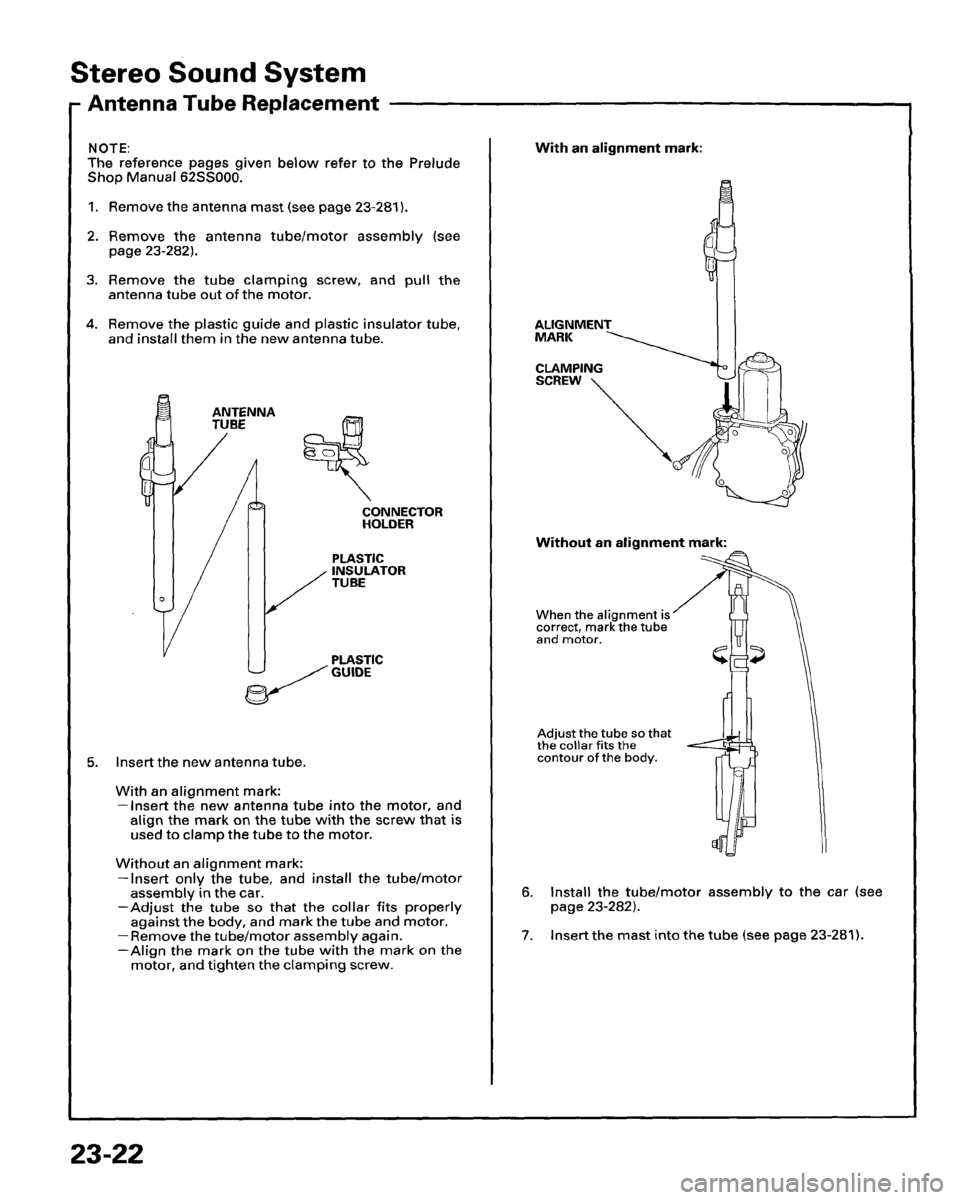 HONDA PRELUDE 1995 Service Owners Manual HONDA PRELUDE 1995 Service Owners Manual