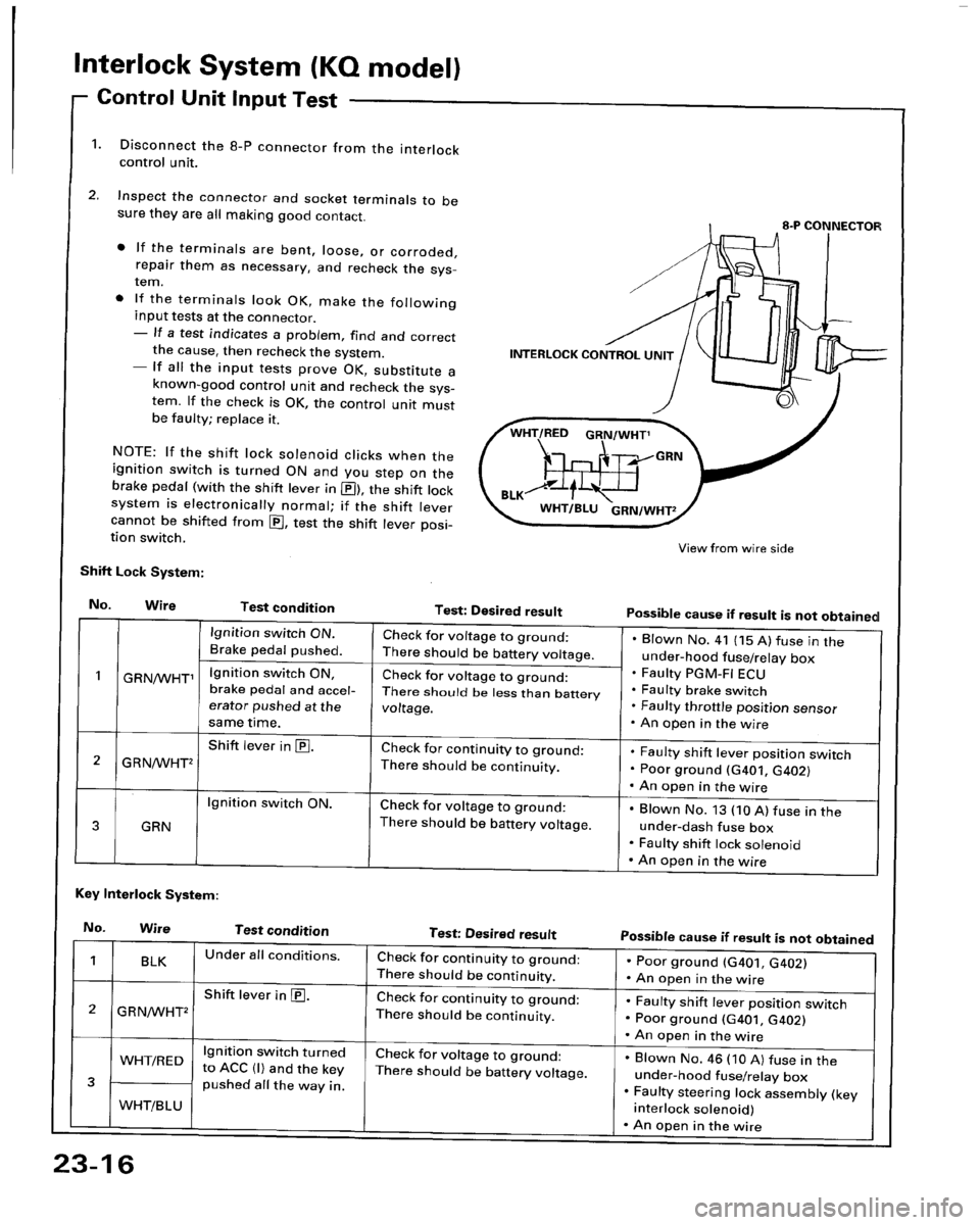HONDA PRELUDE 1994  Service Repair Manual 