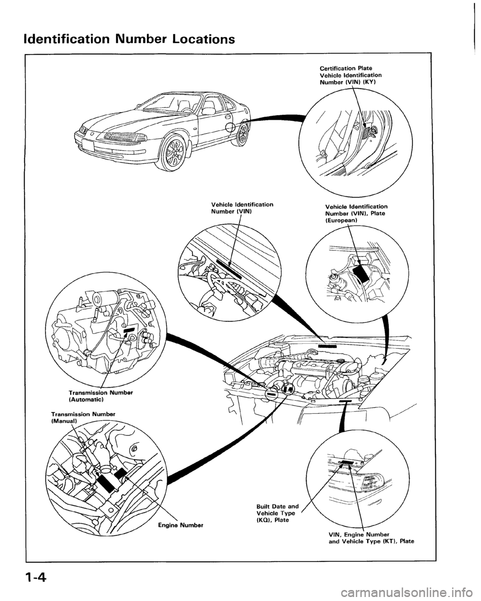 HONDA PRELUDE 1994  Service Repair Manual 