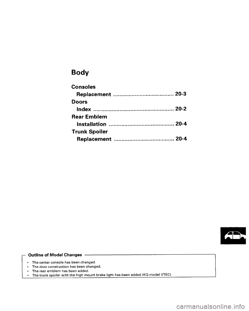 HONDA PRELUDE 1994 Service Owners Manual HONDA PRELUDE 1994 Service Owners Manual