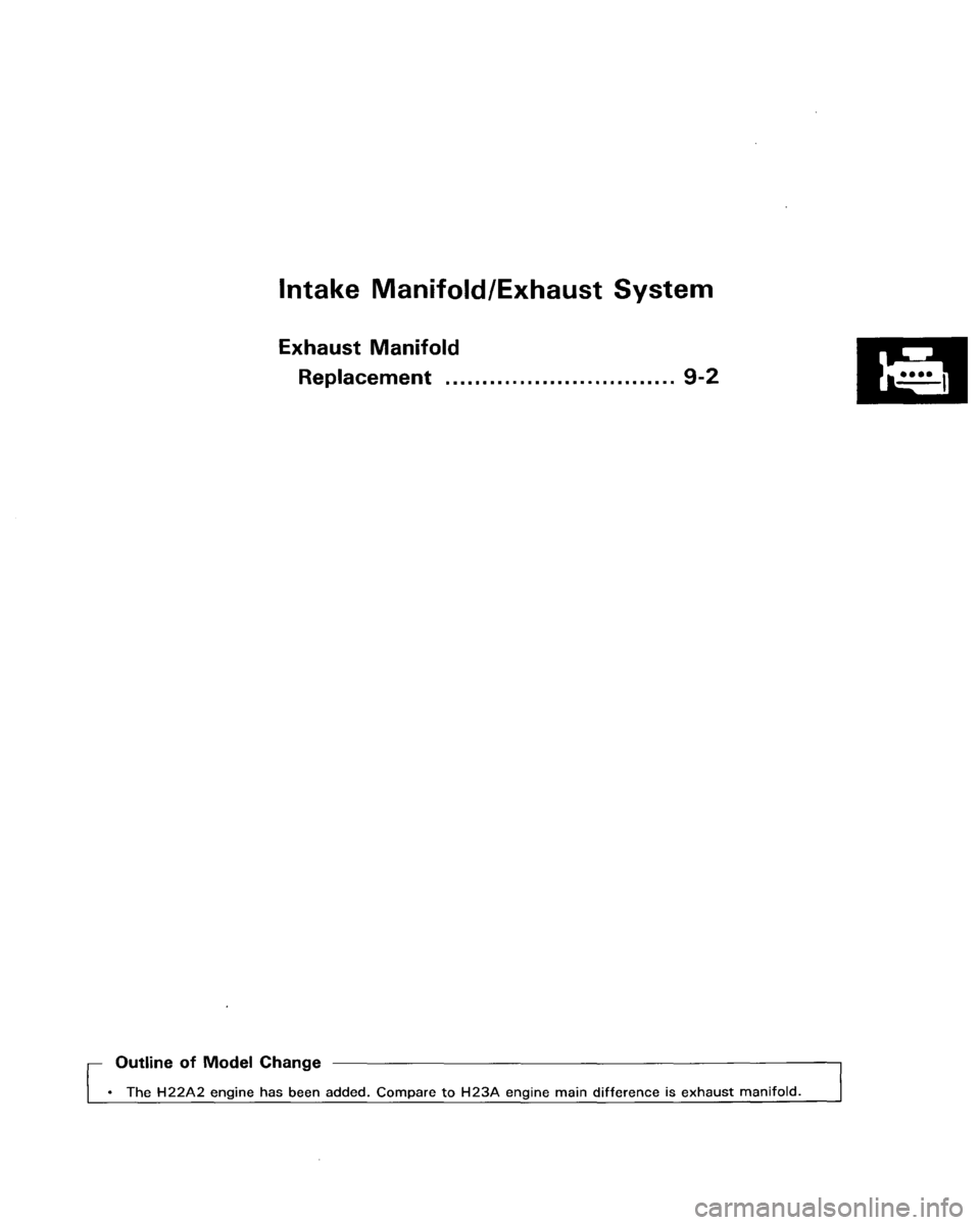 HONDA PRELUDE 1993  Service Repair Manual 