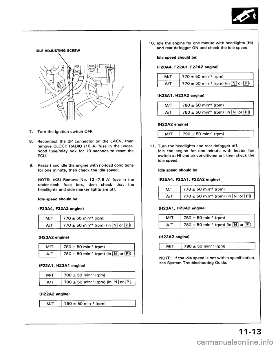 HONDA PRELUDE 1993  Service Repair Manual 