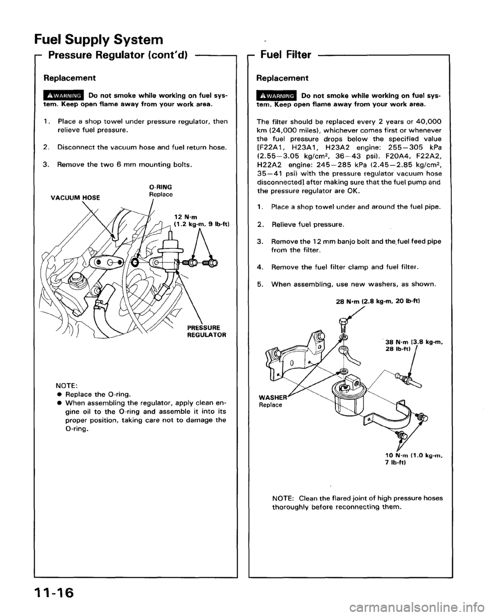 HONDA PRELUDE 1993  Service Repair Manual 