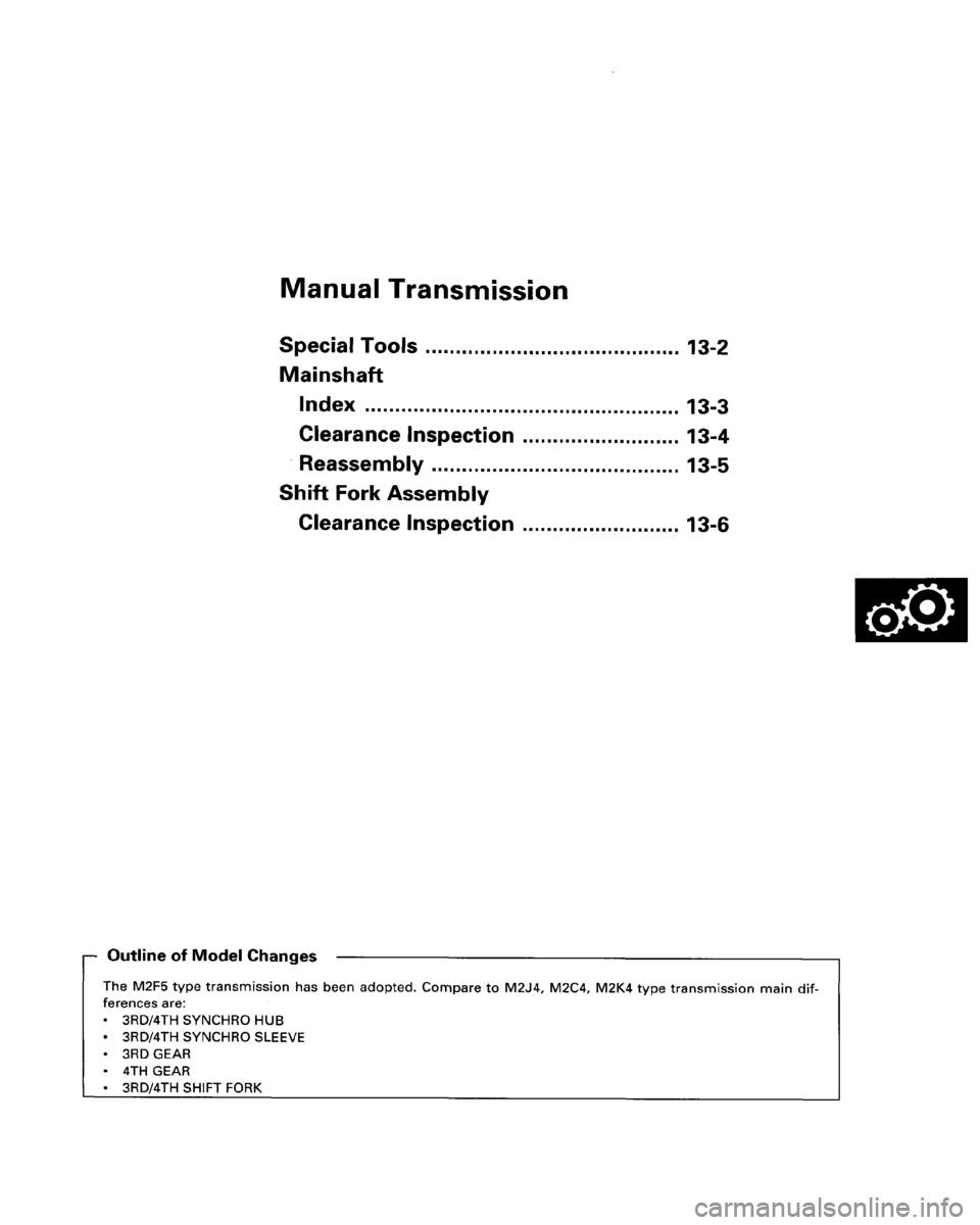 HONDA PRELUDE 1993  Service Repair Manual 
