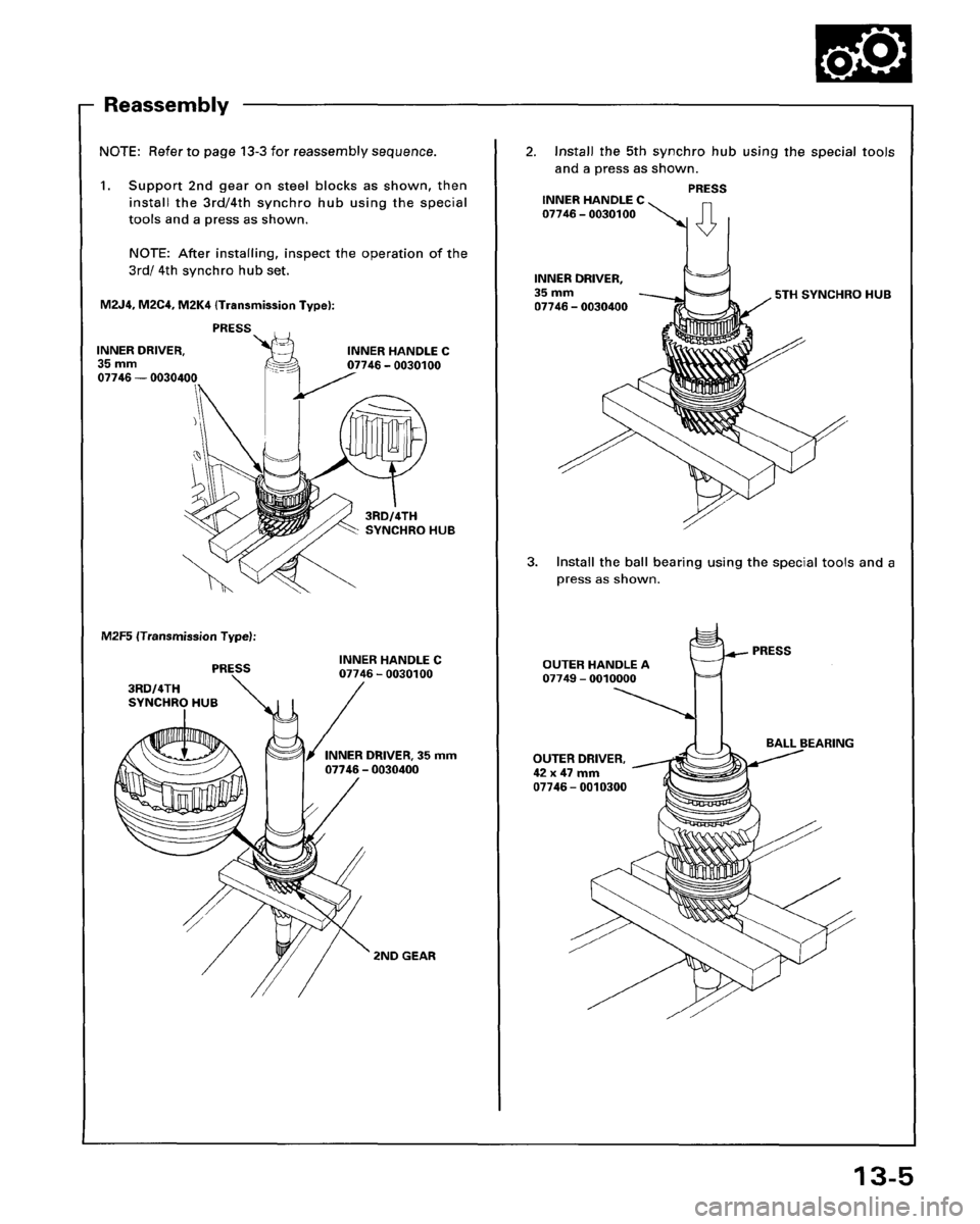 HONDA PRELUDE 1993  Service Repair Manual 