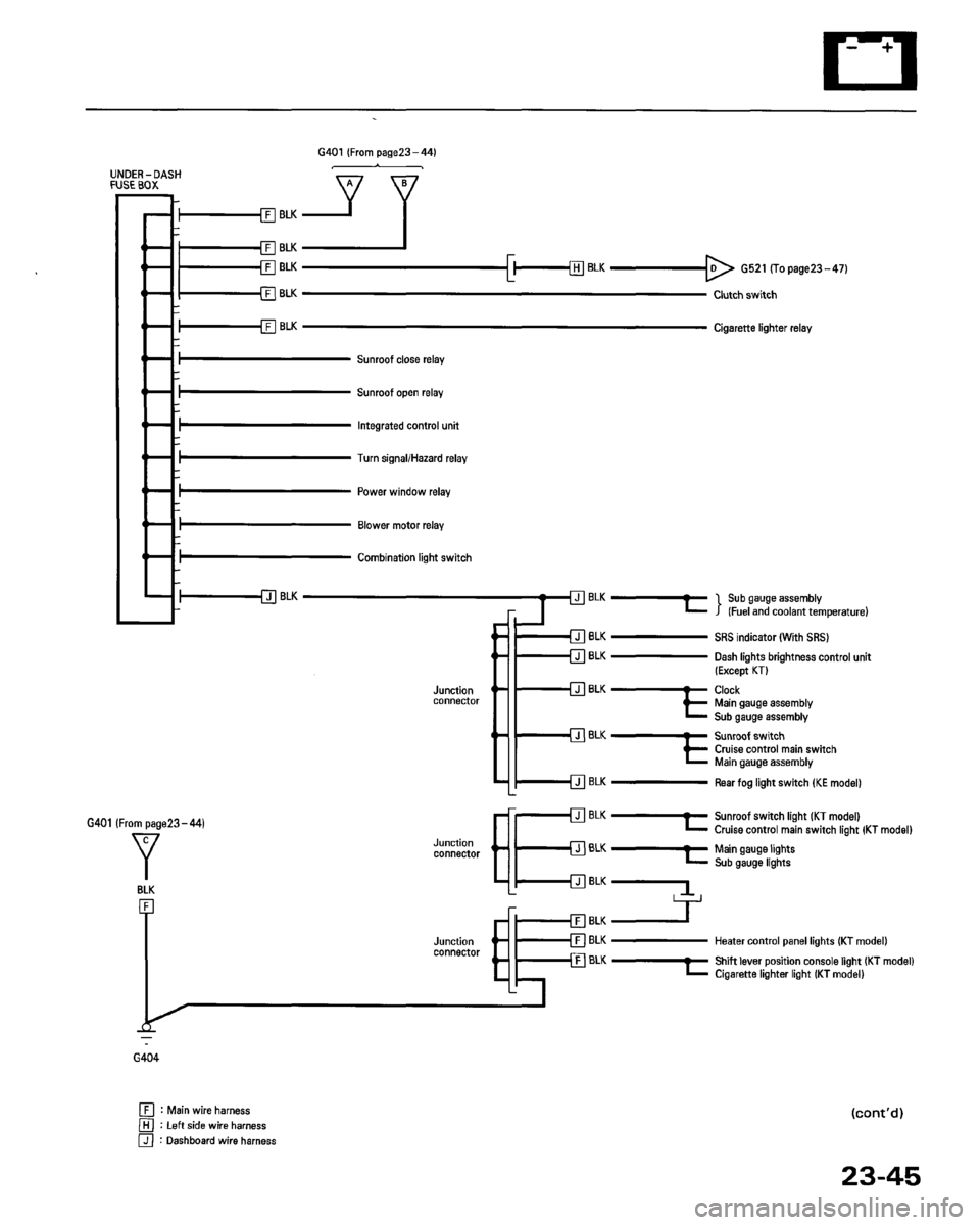 HONDA PRELUDE 1993  Service Repair Manual 