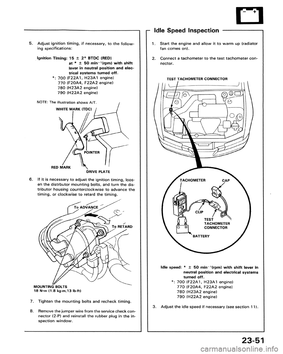 HONDA PRELUDE 1993  Service Repair Manual 