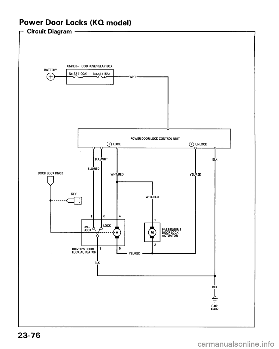 HONDA PRELUDE 1993  Service Repair Manual 