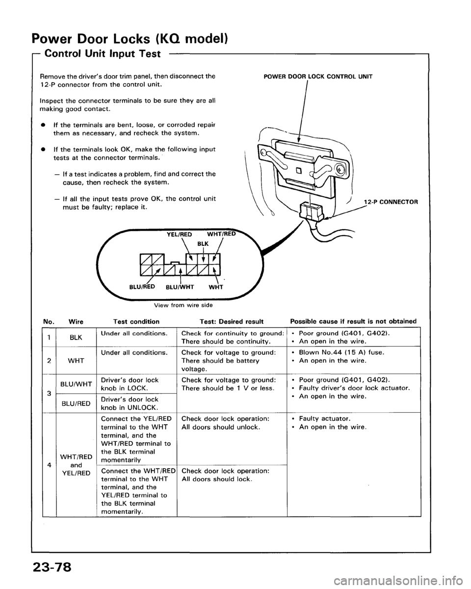 HONDA PRELUDE 1993  Service Repair Manual 