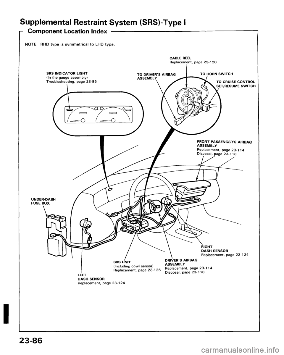 HONDA PRELUDE 1993  Service Repair Manual 