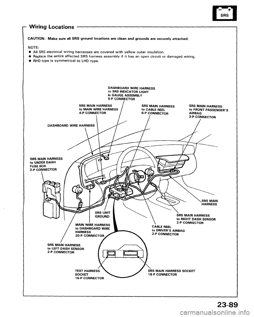 HONDA PRELUDE 1993  Service Repair Manual 