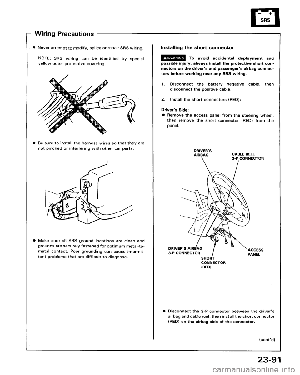 HONDA PRELUDE 1993  Service Repair Manual 