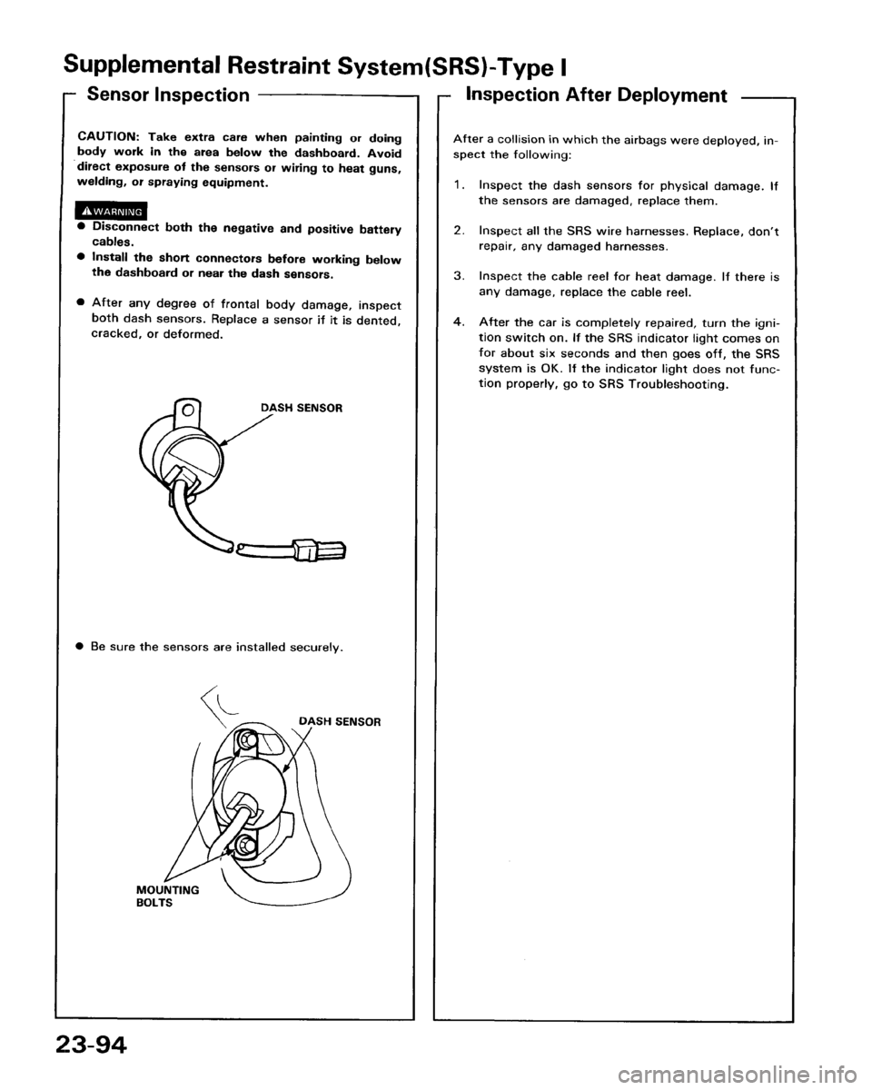 HONDA PRELUDE 1993  Service Repair Manual 