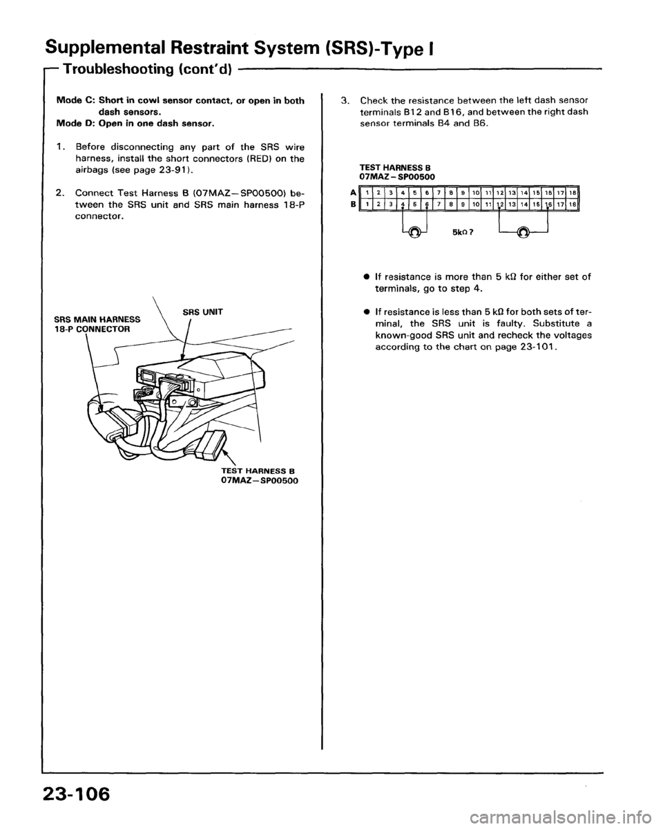 HONDA PRELUDE 1993  Service Repair Manual 