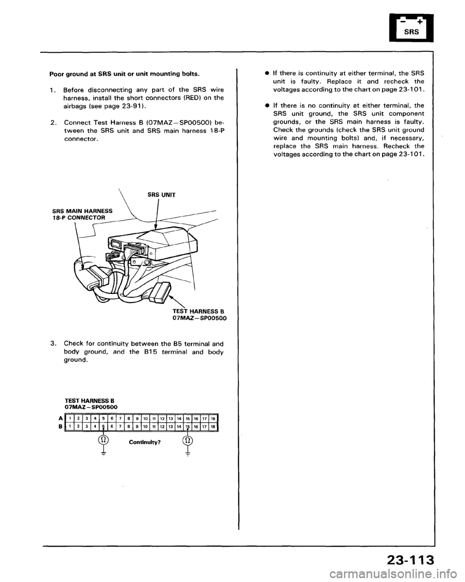 HONDA PRELUDE 1993  Service Repair Manual 