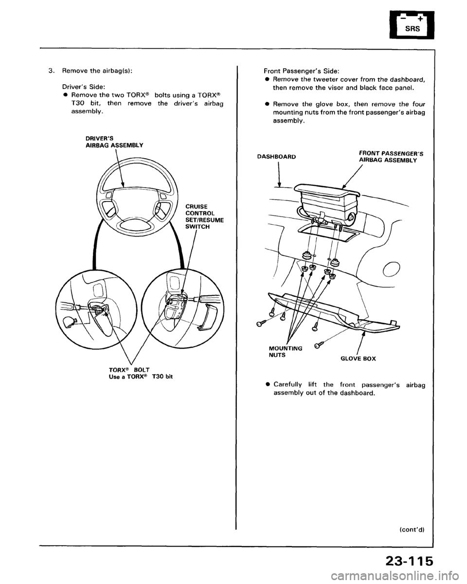 HONDA PRELUDE 1993  Service Repair Manual 