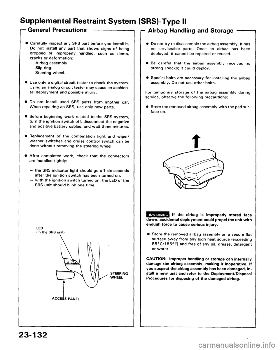 HONDA PRELUDE 1993  Service Repair Manual 