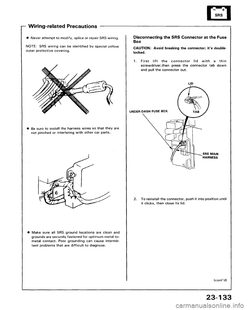 HONDA PRELUDE 1993  Service Repair Manual 