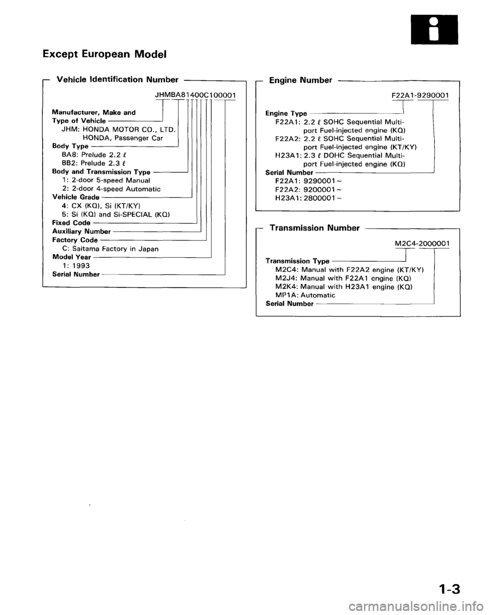 HONDA PRELUDE 1993 Service Repair Manual HONDA PRELUDE 1993 Service Repair Manual