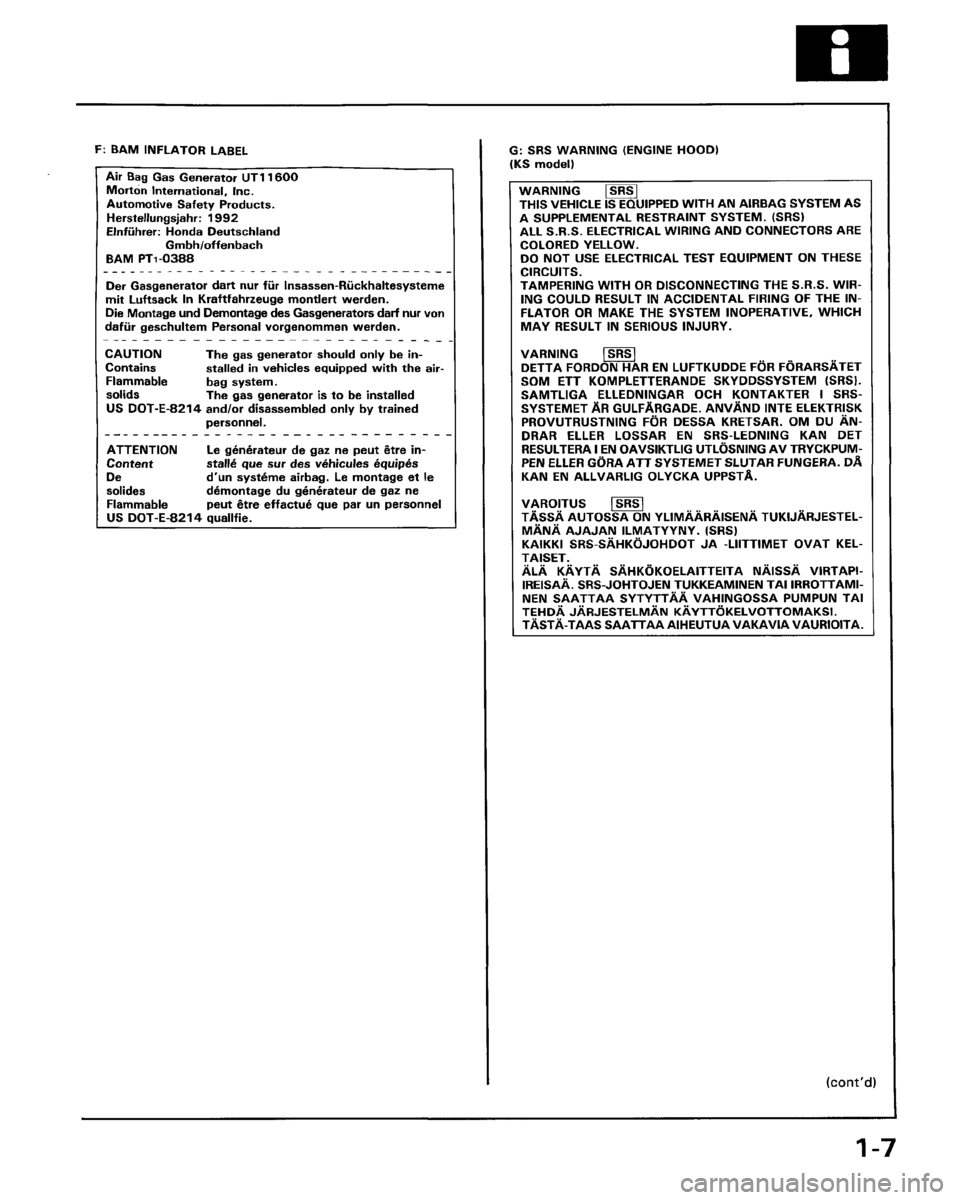 HONDA PRELUDE 1993 Service Repair Manual HONDA PRELUDE 1993 Service Repair Manual