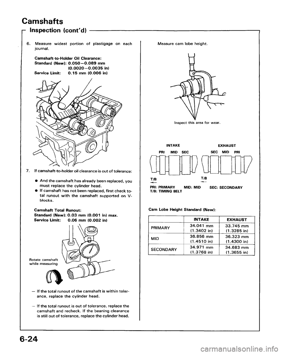 HONDA PRELUDE 1993  Service Owners Manual 