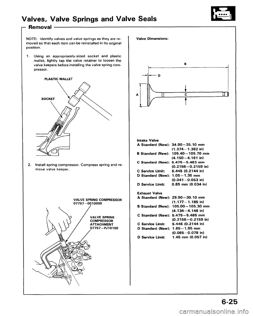 HONDA PRELUDE 1993  Service Owners Manual 