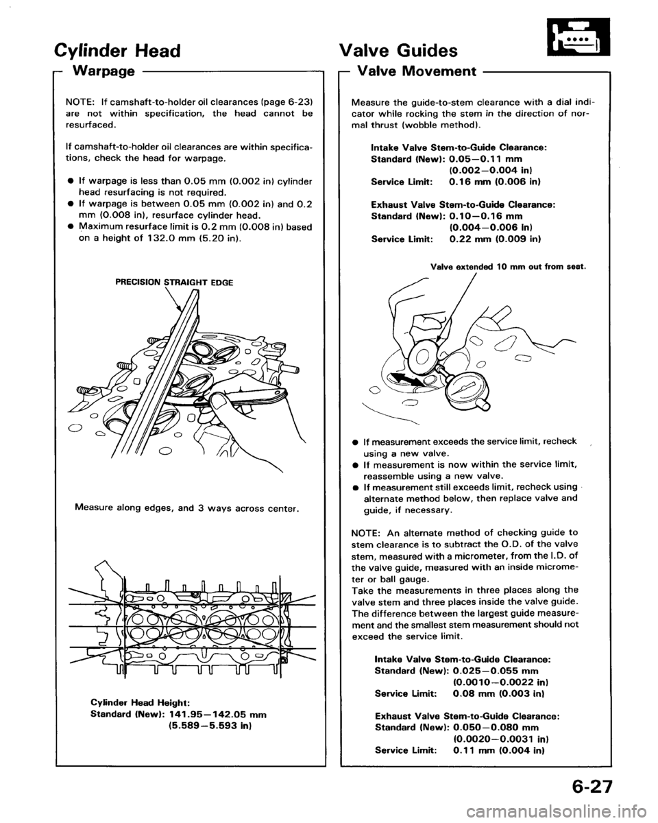 HONDA PRELUDE 1993  Service Owners Manual 