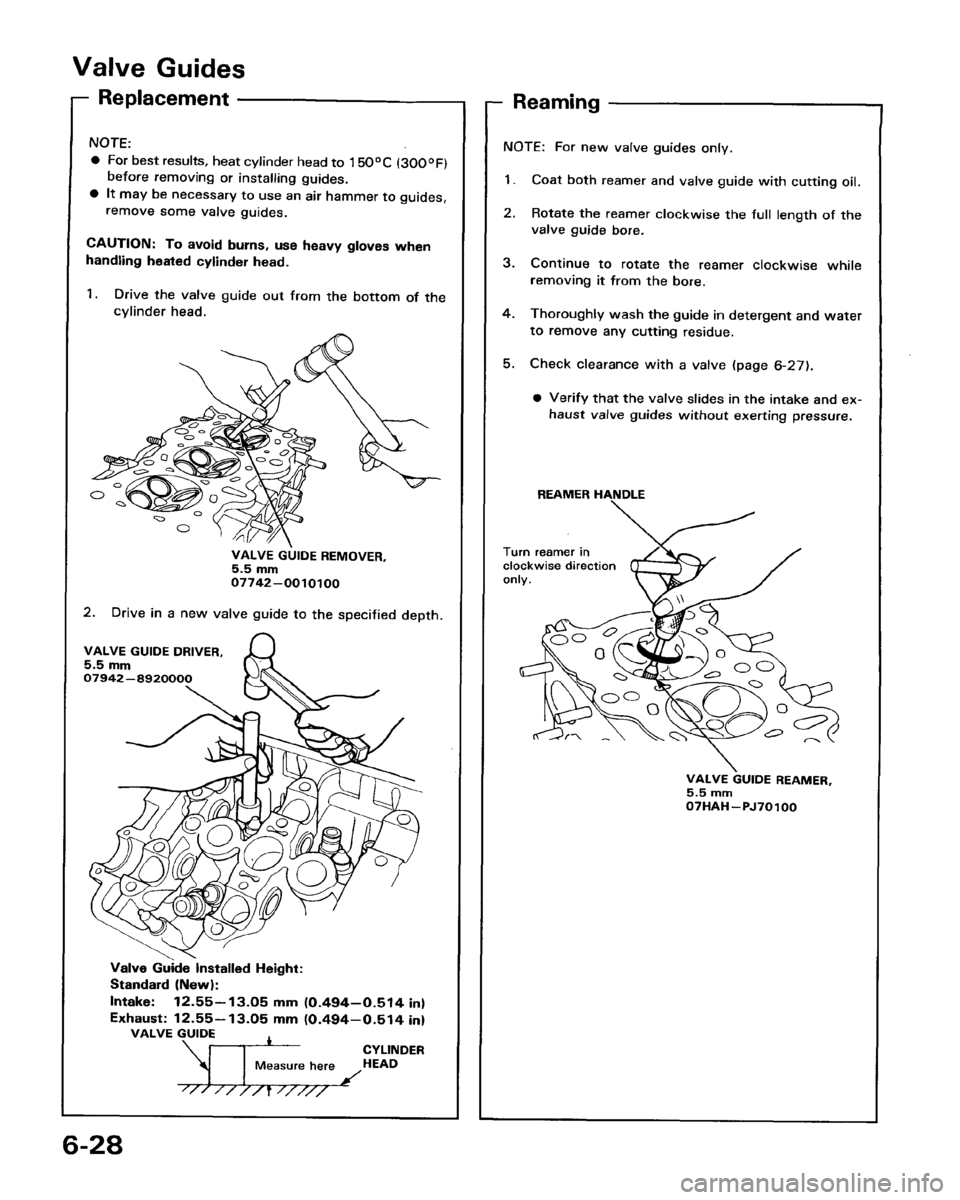 HONDA PRELUDE 1993  Service Owners Manual 