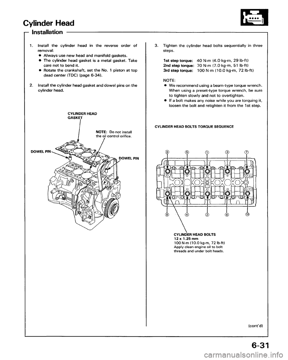 HONDA PRELUDE 1993  Service Owners Manual 
