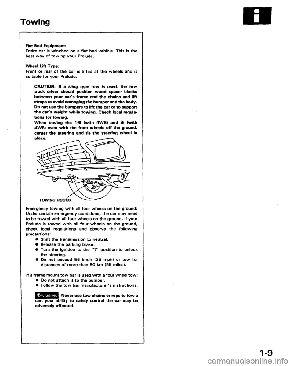 HONDA PRELUDE 1991 Service User Guide HONDA PRELUDE 1991 Service User Guide