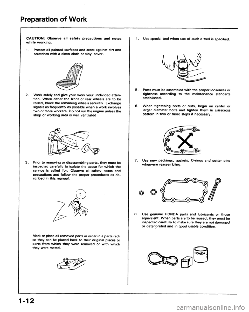 HONDA PRELUDE 1991 Service User Guide HONDA PRELUDE 1991 Service User Guide