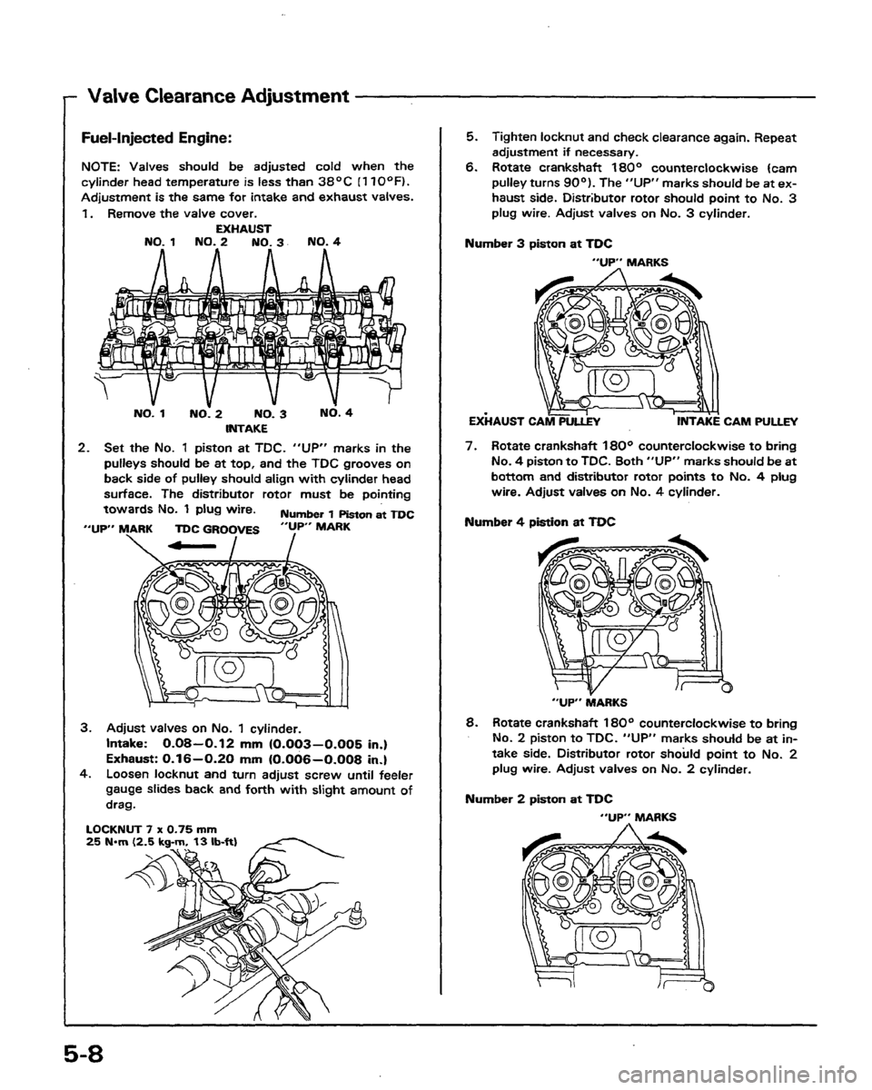 HONDA PRELUDE 1991 Service Workshop Manual HONDA PRELUDE 1991 Service Workshop Manual