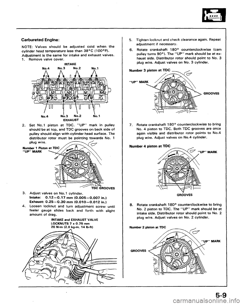 HONDA PRELUDE 1991 Service Workshop Manual HONDA PRELUDE 1991 Service Workshop Manual