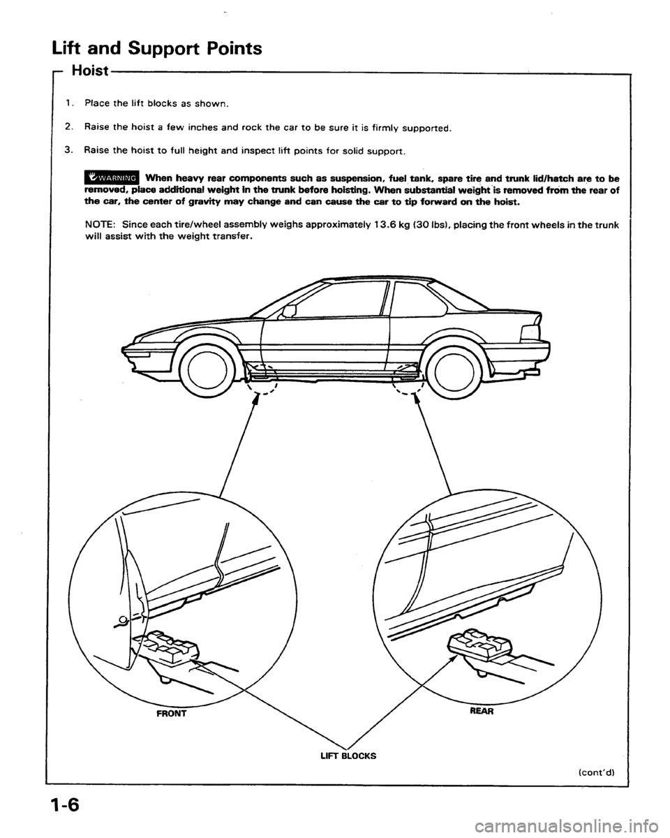 HONDA PRELUDE 1991  Service Repair Manual 