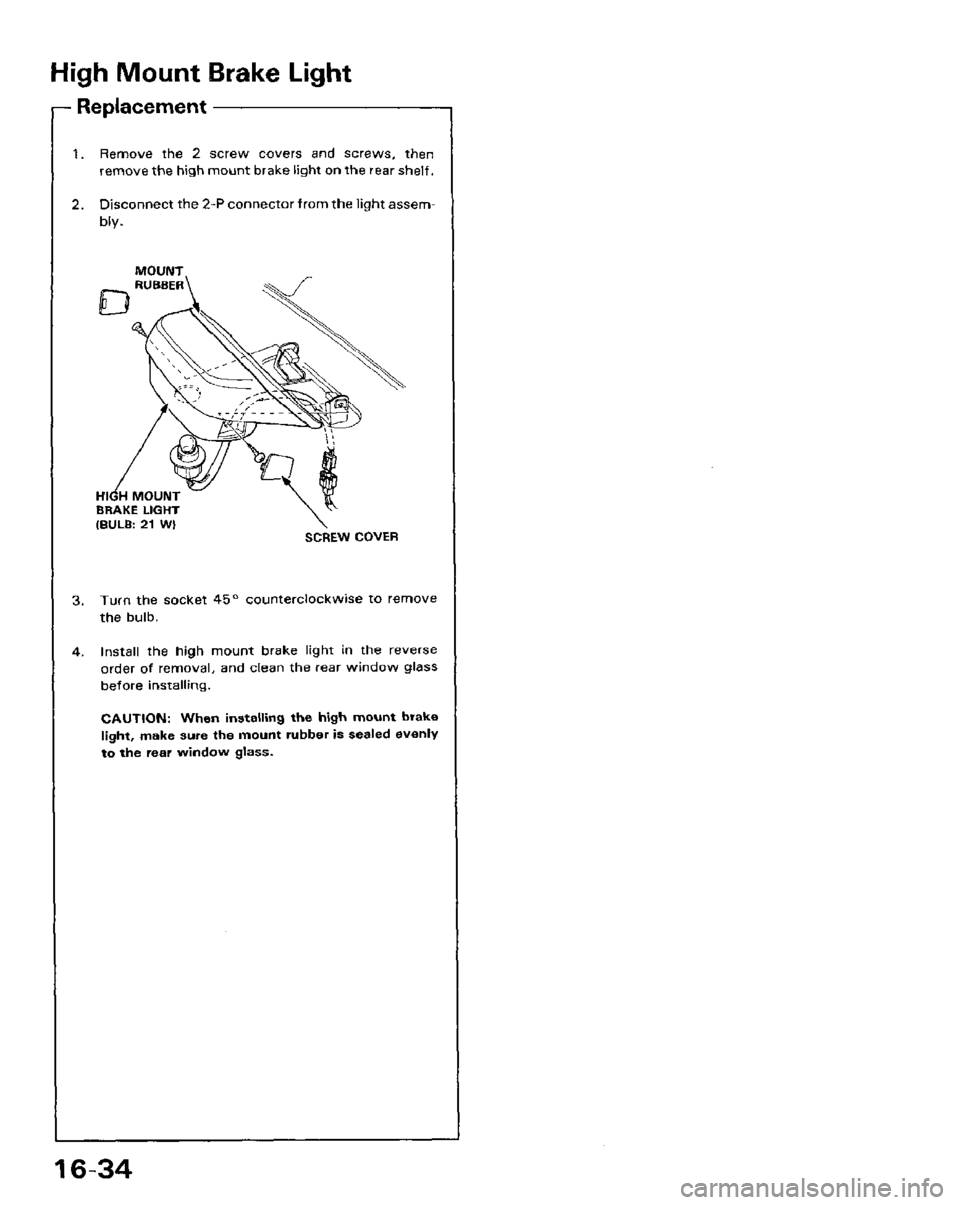 HONDA PRELUDE 1984  Service Repair Manual 
