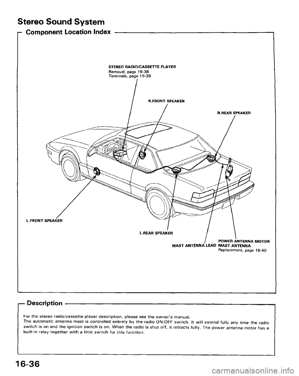 HONDA PRELUDE 1984  Service Repair Manual 