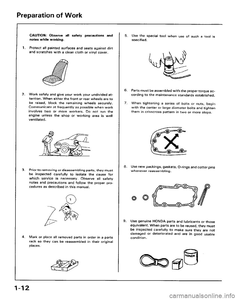 HONDA PRELUDE 1984  Service Repair Manual 